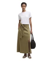 Women's Barbour Gabby Maxi Skirt - Bleached Olive