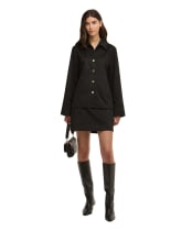 Women's Barbour International Nia Mini Skirt - Black