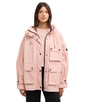 Women's Barbour International Tika Showerproof Jacket - Desert Pink