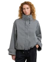 Women's Barbour Bronwyn Check Showerproof Jacket - Navy Gingham