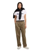 Women's Barbour Fern Trousers - Dusky Green
