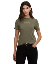 Women's Barbour International Devin T-Shirt - Dusky Khaki