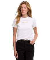 Women's Barbour International Devin T-Shirt - White