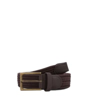 Men's Barbour Nevis Webbing Belt - Peppercorn