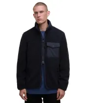 Men's Barbour International Mossdale Fleece Jacket - Navy