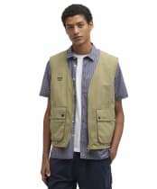 Men's Barbour Festival Gilet - Bleached Olive