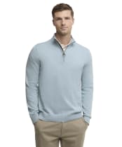Men's Barbour Lingwood Compact Cotton Half Zip Sweater - Slate