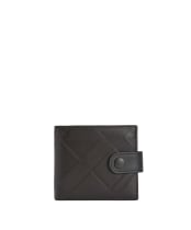 Men's Barbour Bamburgh Deboss Leather Wallet - Black