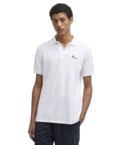 Men's Barbour Comebe Tailored Fit Polo Shirt - White