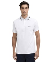 Men's Barbour International Burnwood Tipped Polo Shirt - White