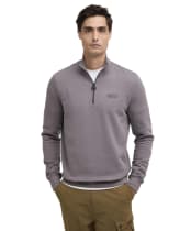 Men’s Barbour International Essential Half Zip Sweater - Aluminium