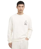 Men's Barbour International Staithes Graphic Sweatshirt - Whisper White