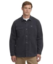 Men's Barbour Lingfield Canvas Overshirt - Navy