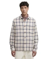 Men's Barbour Vennel Textured Tartan Overshirt - Oban Mist Tartan