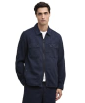 Men's Barbour International Blackstreak Summer Jacquard Overshirt - Navy
