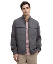 Men's Barbour International Ethan Funnel Neck Quilted Sweat - Charcoal