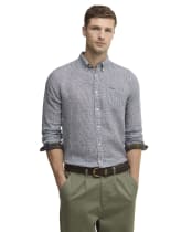 Men's Barbour Linton Tailored Shirt - Dark Navy