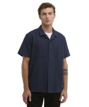 Men's Barbour International Wayback Waffle Shirt - Navy