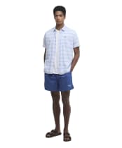 Men's Barbour Staple Logo 5' Swim Shorts - Sailboat Blue