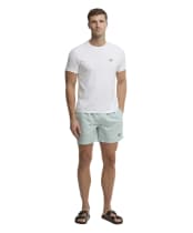 Men's Barbour Water Reactive Leaf Print Swim Short - Mint Blue