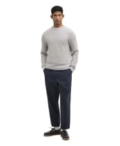 Men's Barbour Cotton Linen Relaxed Trouser - Navy