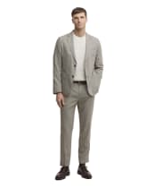 Men's Barbour Forstone Houndstooth Trouser - Stone