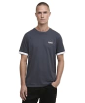 Men's Barbour International Deep Cuff Evan Tipped T-Shirt - Storm Grey