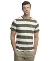 Men's Barbour Meldon Stripe T-Shirt - Olive