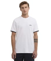 Men's Barbour International Langston Jacquard T-Shirt - White