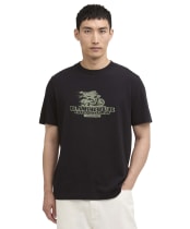Men's Barbour International Dukes Cafe Graphic T-Shirt - Black