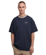 Men's Barbour International Oversized Taley Tipped T-Shirt - Navy