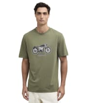 Men's Barbour International Piston Graphic  T-Shirt - Burnt Olive