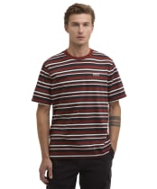 Men's Barbour International Burnwood Stripe T-Shirt - Burnt Henna