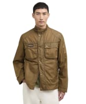 Men's Barbour International Merton Waxed Jacket - Sand