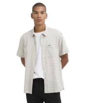 Men's Barbour Nelson Gingham Summer Fit Shirt - Stone