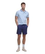 Men's Barbour Washed Oxford Relaxed Shorts - Oceana