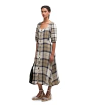 Women's Barbour Ballina Midi Dress - Dress Navy Tartan