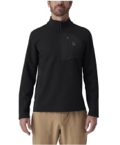Men's Spyder Bandit 1/2 Zip Fleece - Black