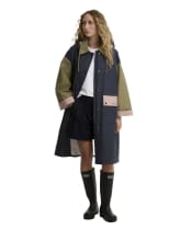 Women's Barbour Blearigg Showerproof Jacket - Dusk Grey / Gardenia / Bleached Olive / Lilac Ash