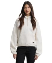 Women's Barbour International Nova Half Zip Sweatshirt - Light Stone