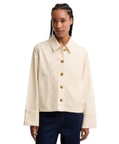 Women's Barbour Aylesby Overshirt - Original Ecru