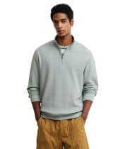 Men's Barbour Ravensworth Half Zip Sweatshirt - Dusty Slate