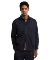 Men's Barbour Rickfell Ripstop Overshirt - Dark Navy