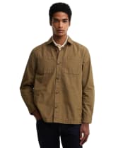 Men's Barbour Rickfell Ripstop Overshirt - Clay
