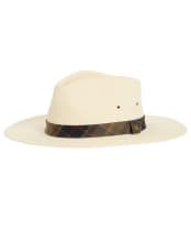 Men's Barbour Kirkstone Fedora Summer Hat - Ecru