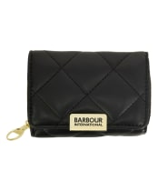 Women's Barbour International Soft Touch Aurora Tri Fold Purse - Black