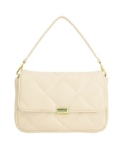 Women's Barbour International Soft Quilt Shoulder Bag - Moonbeam