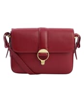 Women's Barbour Rosa Leather Crossbody Bag - Red