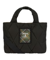 Women's Barbour Connie Mini Quilted Tote Bag - Black