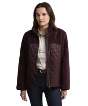 Women's Barbour Ami Casual Fleece Jacket - Fig